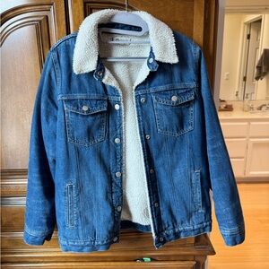 Madewell Denim Jacket with Sherpa Lining